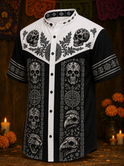 Men's Day Of  The Dead Short Sleeve Shirt