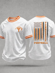 Men's Tennessee Football Print Casual T-Shirt