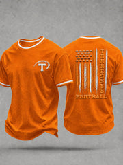 Men's Tennessee Football Print Casual T-Shirt