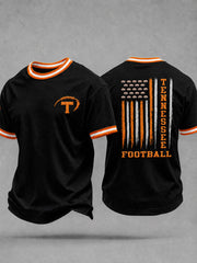 Men's Tennessee Football Print Casual T-Shirt