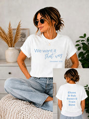 Women's Retro 90s Music Inspired Graphic Print Casual Tee