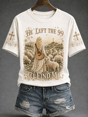 Women's Faith "HE LEFT THE 99 TO FIND ME" Commemorative T-shirt