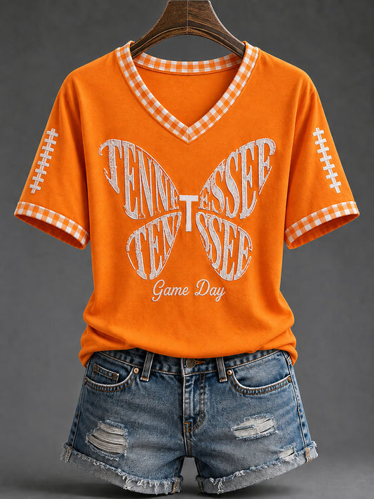 Women's Tennessee Football Casual Printed T-shirt