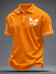 Men's Tennessee Football Casual Printed Polo Shirt