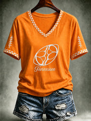 Women's Tennessee Football Casual Printed T-shirt