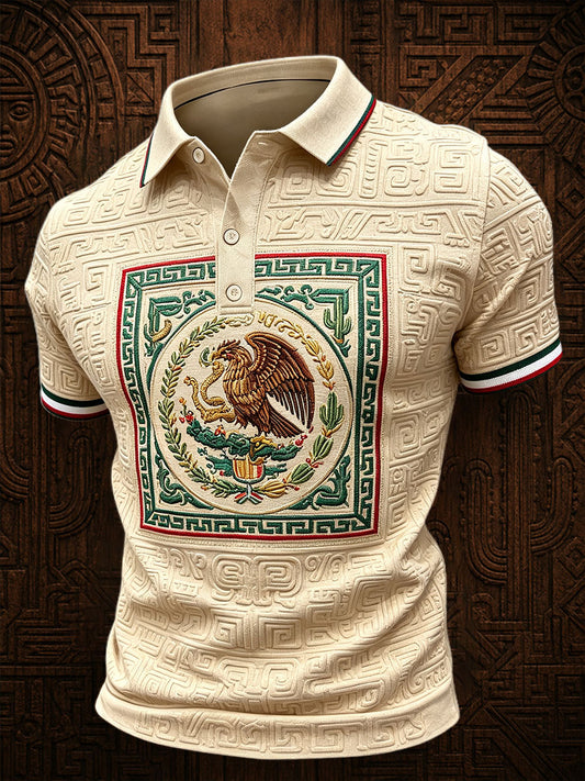 Men's Mexico Independence Day Printed Casual Tops