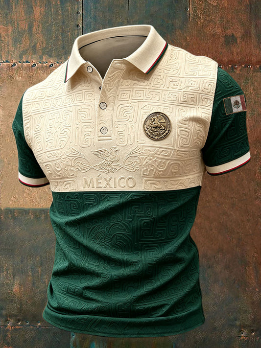 Men's Mexico Independence Day Printed Casual Tops