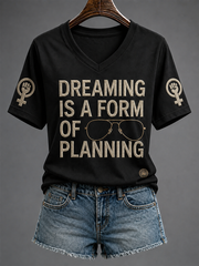 Women's RIP Retro Feminist Icon Printed short-sleeved T-shirt