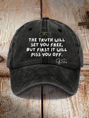 Unisex The Truth Will Set You Free But First It Will Piss You Off Feminist Quote Hat