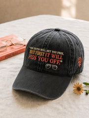 Unisex Feminist Quote he Truth Will Set You Free But First It Will Piss You Off  Print Hat