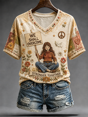 Women's RIP Retro Feminist Icon Printed short-sleeved T-shirt