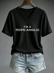 Women's I'm A Hope-AHOLIC Print T-shirt