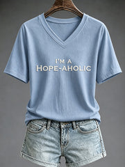 Women's I'm A Hope-AHOLIC Print T-shirt