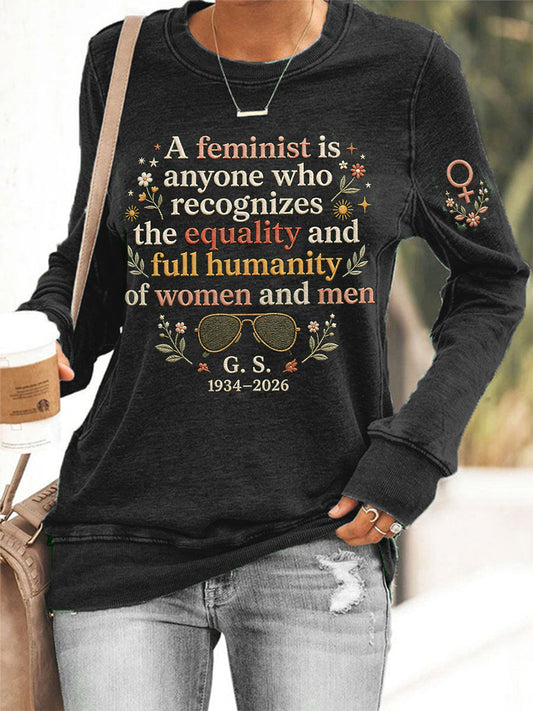 Women's Feminist Quote Graphic Sweatshirt