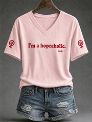 Women's RIP Retro Feminist Icon Print V-Neck Tee