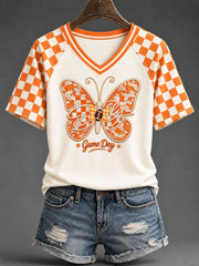 Women's Game Day Football Printed Casual T-Shirt