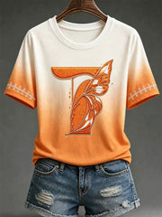 Women's Game Day Football Printed Casual T-Shirt