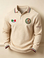 Men's Mexico Pride Flag Art Printed Casual Tops