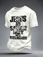 Men's Jesus Is My Savior Not My Religion T-shirt