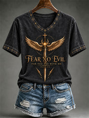 Women's Fear No Evil For You Are With Me T-shirt