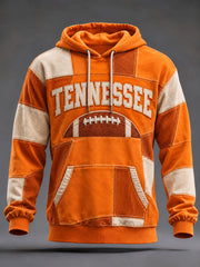 Men's Game Day Football Print Casual Hoodie