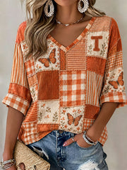 Women's Game Day Football Printed Casual T-Shirt