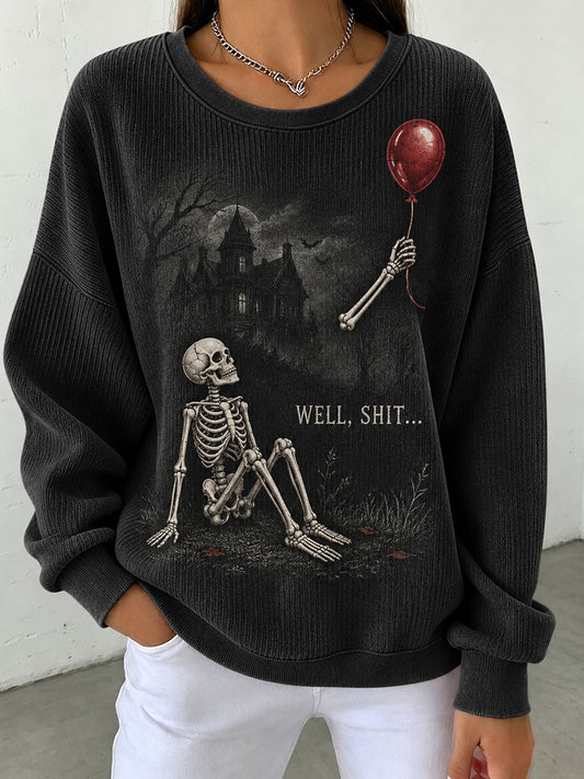 Women's Funny Skeleton Sweatshirt