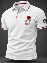 Men's Remembrance Day Print Casual Top