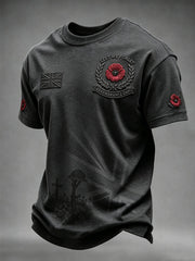 Men's Remembrance Day Lest We Forget Short Sleeves T-shirt