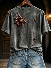 Women's Halloween Bullet Bloody T-Shirts
