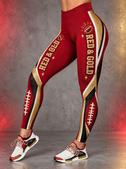 Women's Football Gameday Gift For Football Fans Leggings