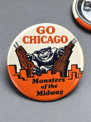 Chicago Football Lover Printed Pins