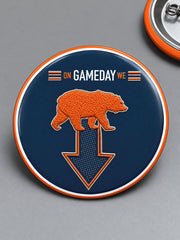 Chicago Football Lover Printed Pins