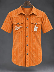 Men's Tennessee Football Casual Printed Shirt